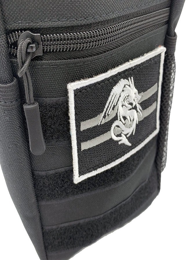 Luck Lab DND Drawstring Dice Bag with Removable Dragon Patch - Multiple Pockets and Large Dice Storage Area (200 + dice) for Dungeons and Dragons (d&d),RPG, MTG and All Table Top Gaming- Black - Image 2